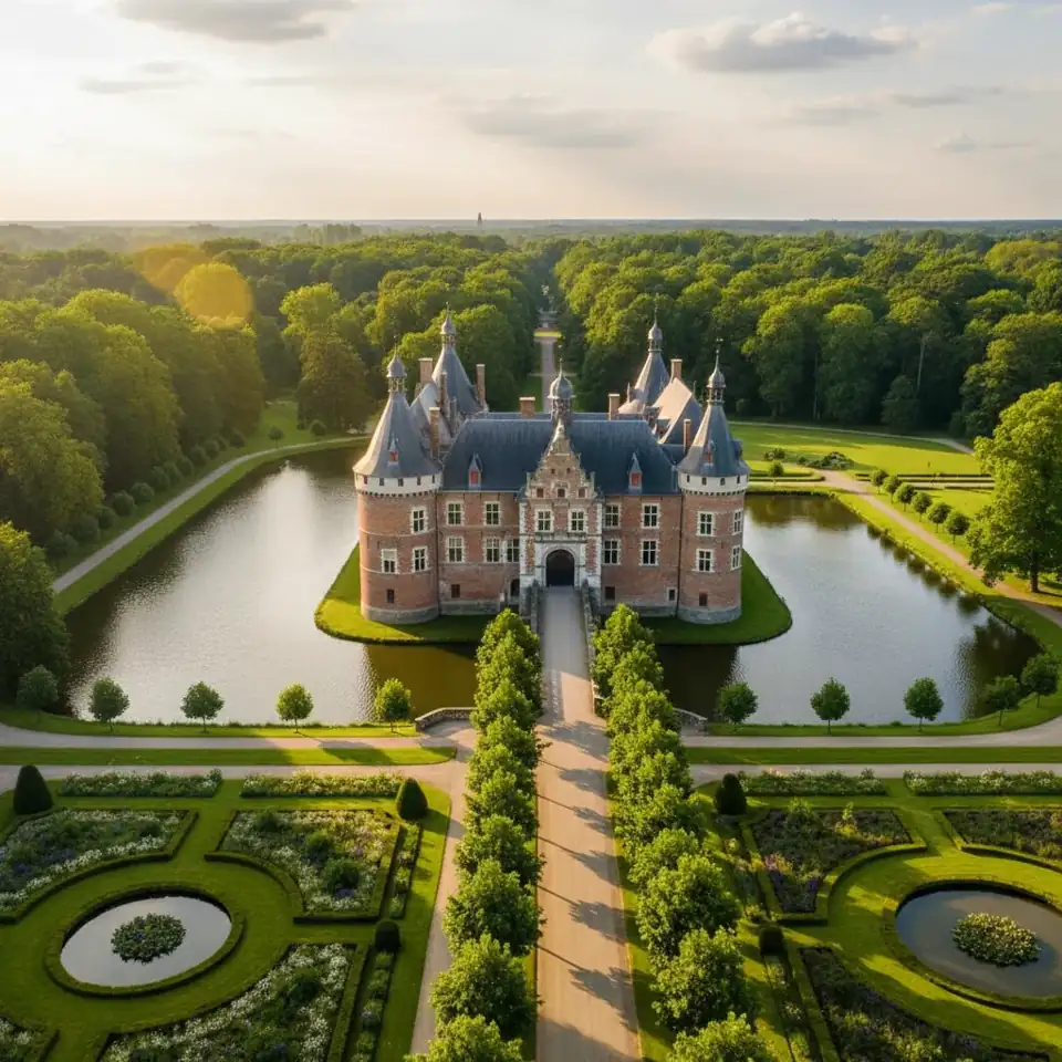Architectuur en landschap van Kasteel Ooidonk