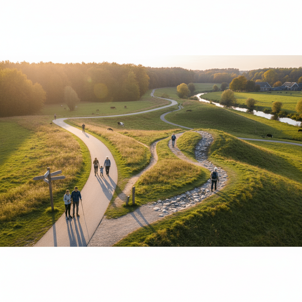 Aanvullende wandelmogelijkheden en routes voor verschillende niveaus