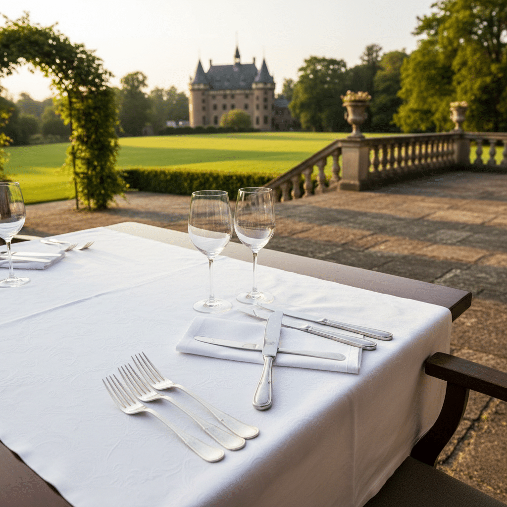 Hoe leg je bestek neer na het eten?