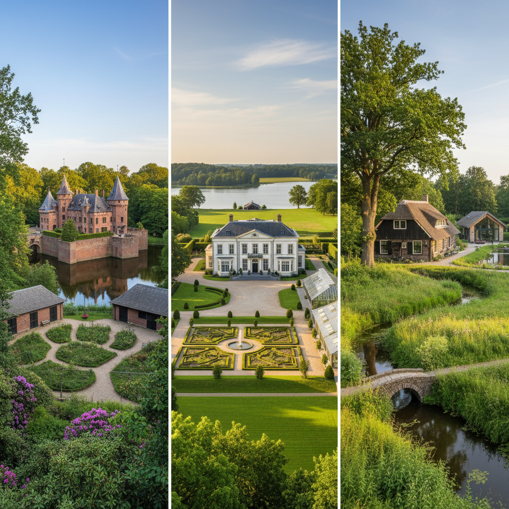Vergelijking van voorzieningen op verschillende landgoederen